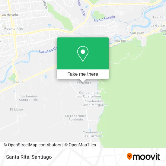 Santa Rita map