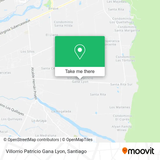 Villorrio Patricio Gana Lyon map