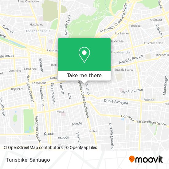 Turisbike map