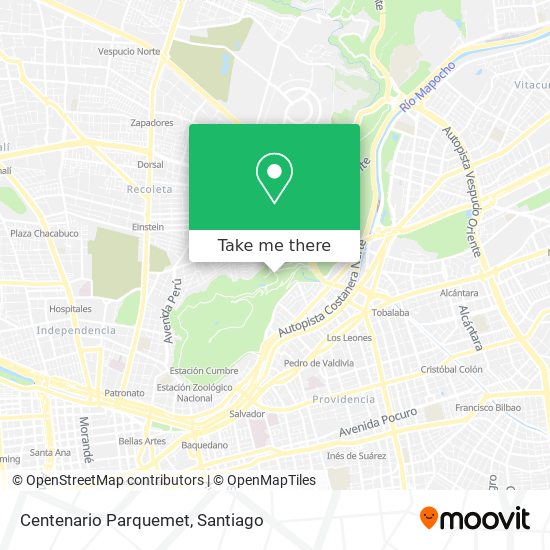 Centenario Parquemet map