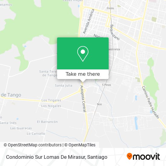 Mapa de Condominio Sur Lomas De Mirasur