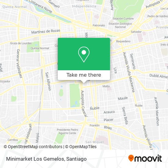 Minimarket Los Gemelos map