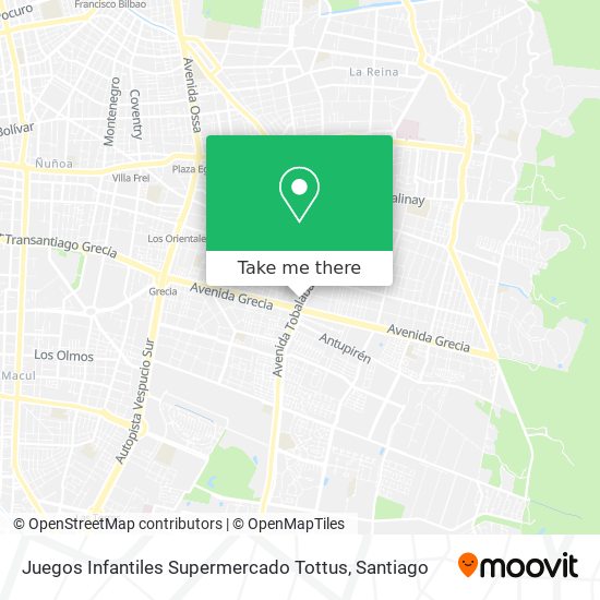 Juegos Infantiles Supermercado Tottus map