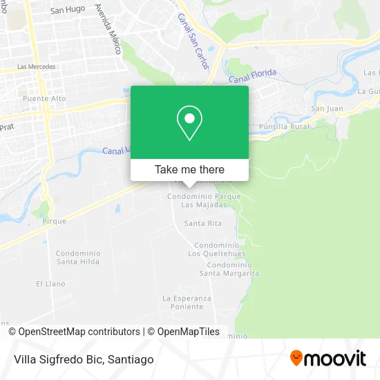 Villa Sigfredo Bic map