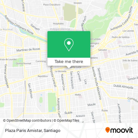 Plaza Paris Amistar map