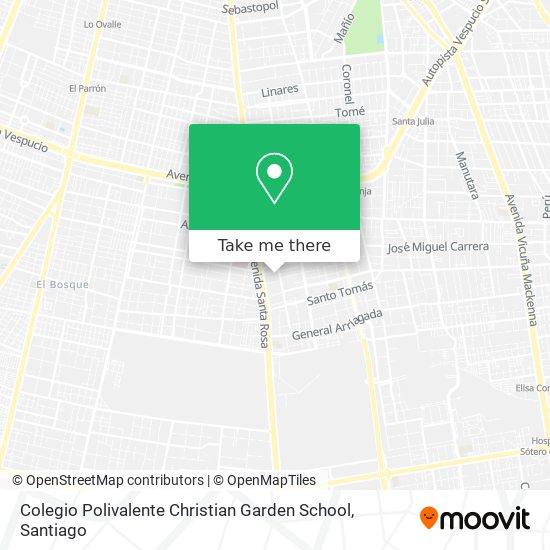 Colegio Polivalente Christian Garden School map