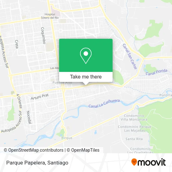 Parque Papelera map
