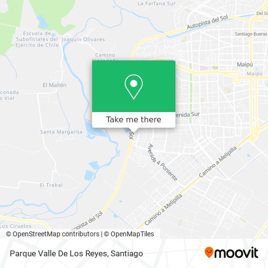 Parque Valle De Los Reyes map