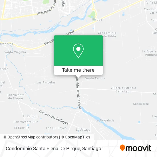 Condominio Santa Elena De Pirque map