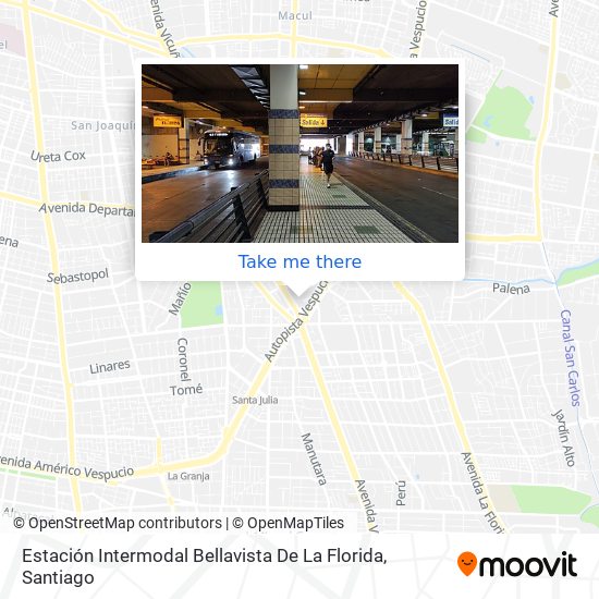 Estación Intermodal Bellavista De La Florida map