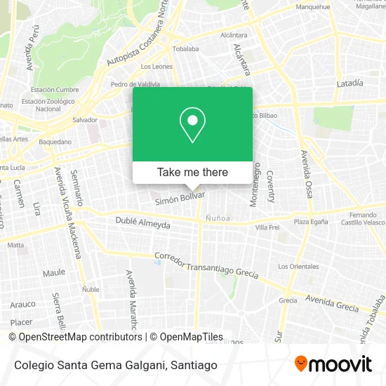 Colegio Santa Gema Galgani map