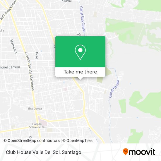 Club House Valle Del Sol map