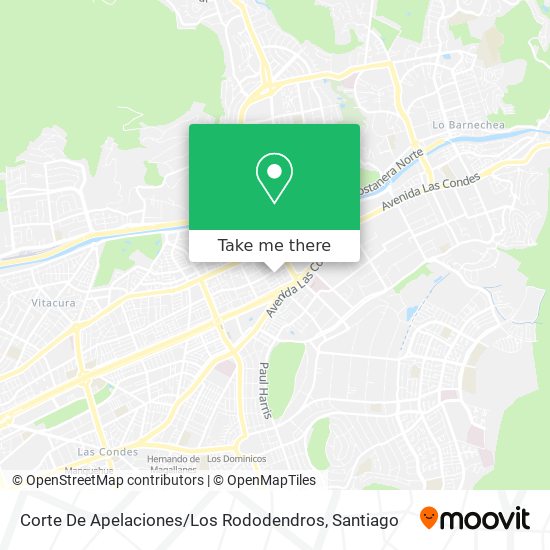 Corte De Apelaciones / Los Rododendros map