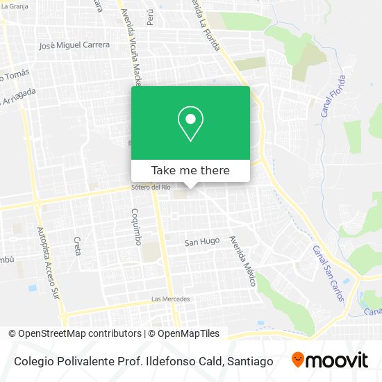 Colegio Polivalente Prof. Ildefonso Cald map