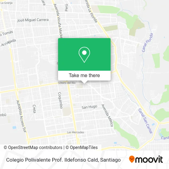 Colegio Polivalente Prof. Ildefonso Cald map