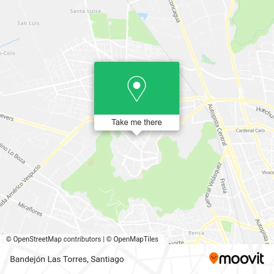 Bandejón Las Torres map