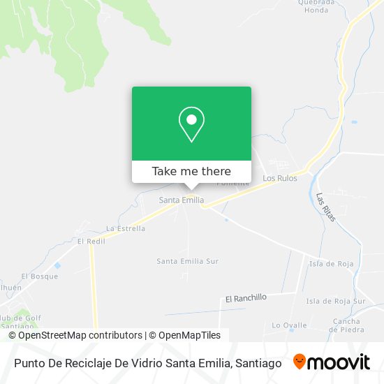 Mapa de Punto De Reciclaje De Vidrio Santa Emilia