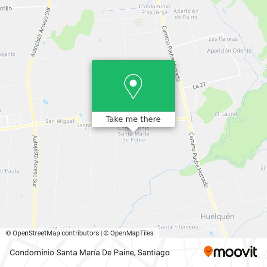 Condominio Santa María De Paine map