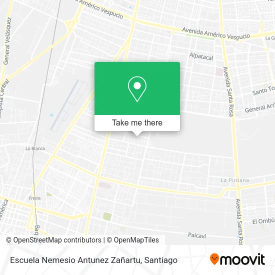 Escuela Nemesio Antunez Zañartu map
