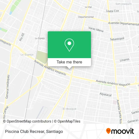 Piscina Club Recrear map