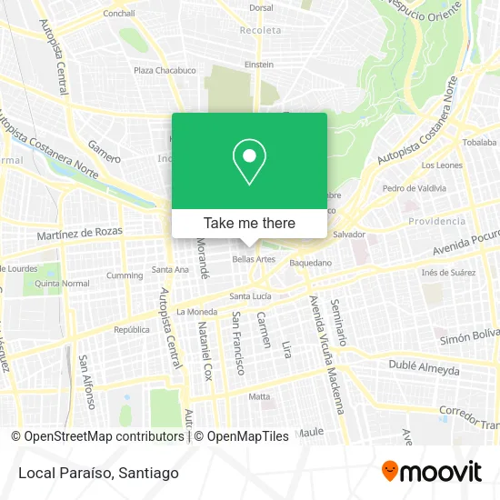 Local Paraíso map