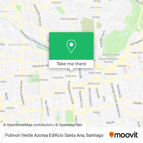 Pulmon Verde Azotea Edificio Santa Ana map