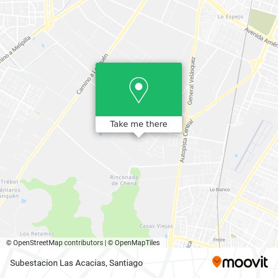 Subestacion Las Acacias map