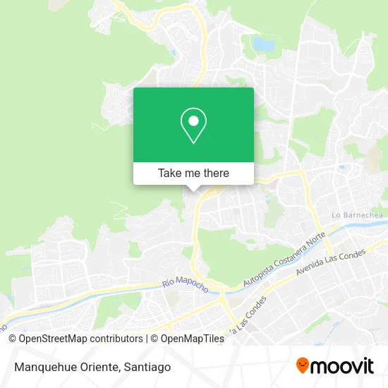 Manquehue Oriente map
