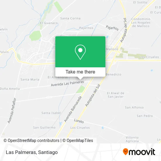 Las Palmeras map