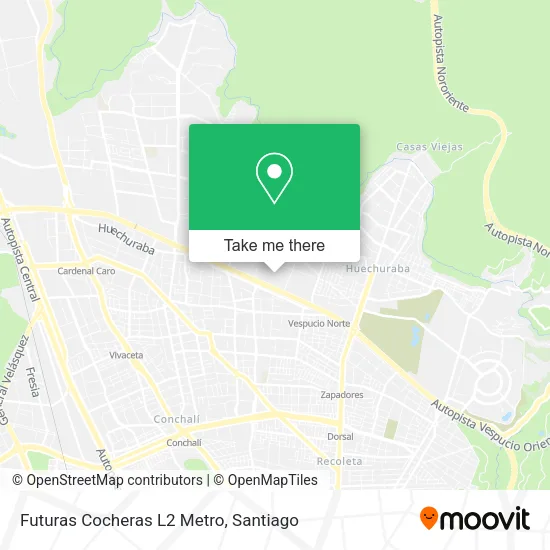 Futuras Cocheras L2 Metro map