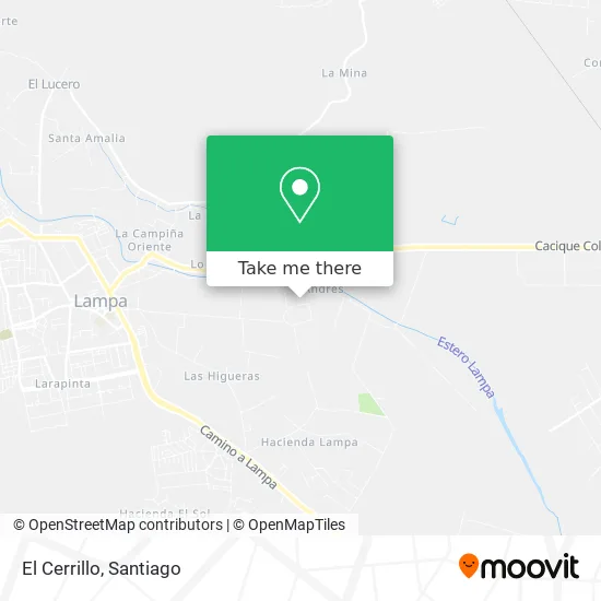 El Cerrillo map