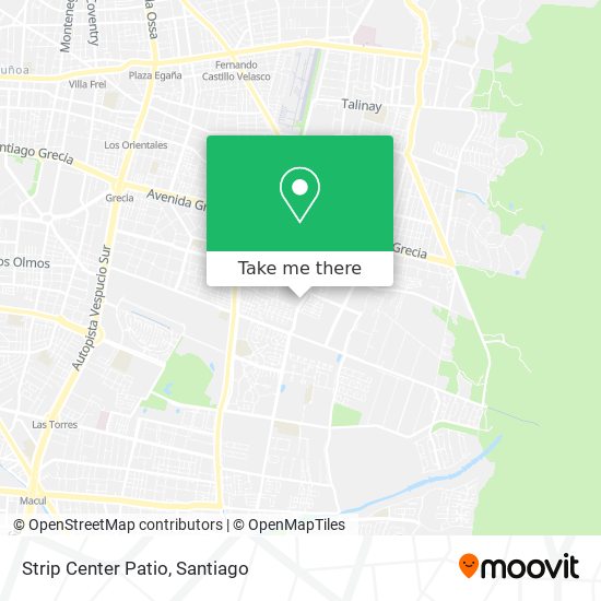 Mapa de Strip Center Patio