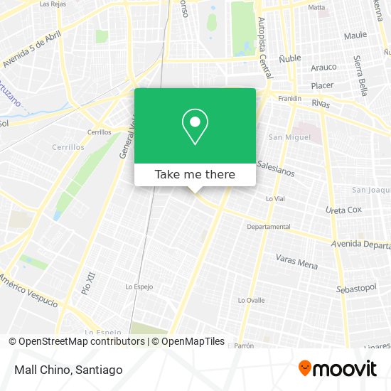 Mall Chino map