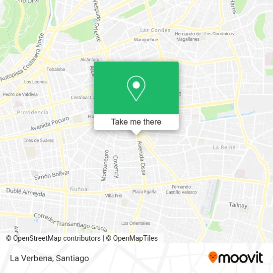 La Verbena map