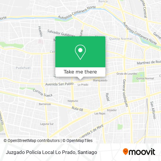 Juzgado Policía Local Lo Prado map