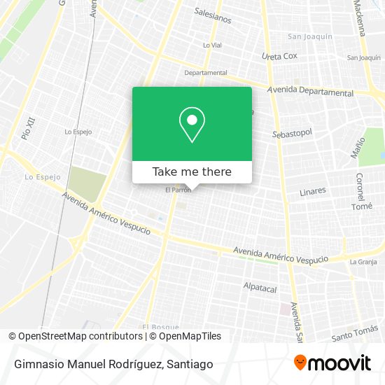 Gimnasio Manuel Rodríguez map