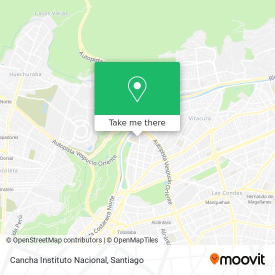 Cancha Instituto Nacional map