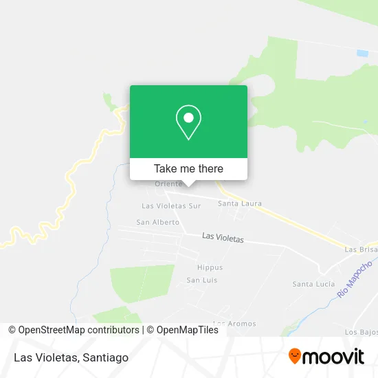 Las Violetas map