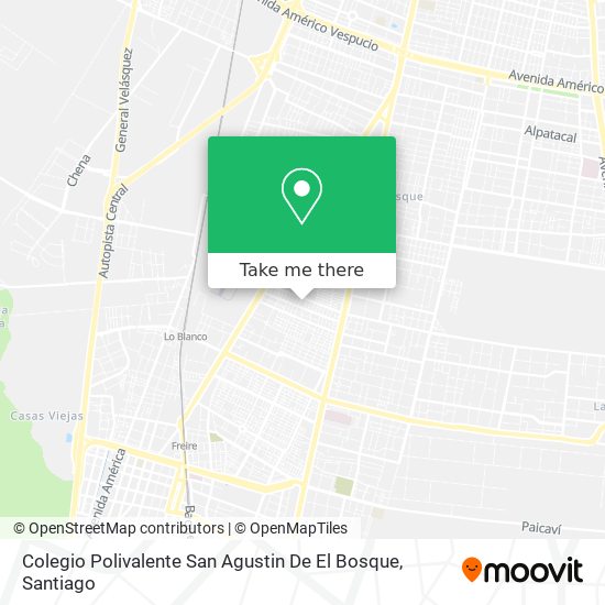 Mapa de Colegio Polivalente San Agustin De El Bosque