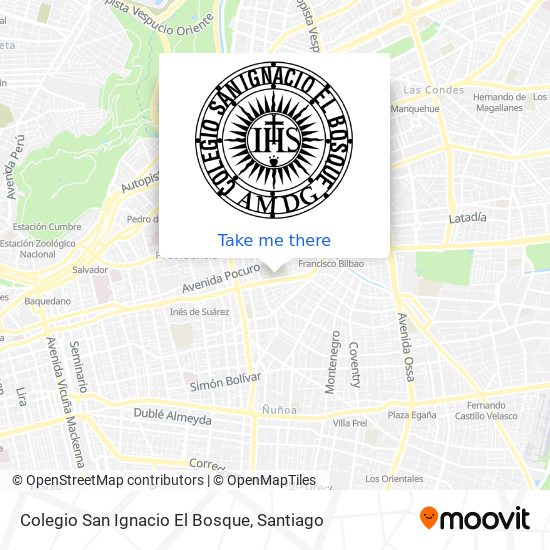 Mapa de Colegio San Ignacio El Bosque