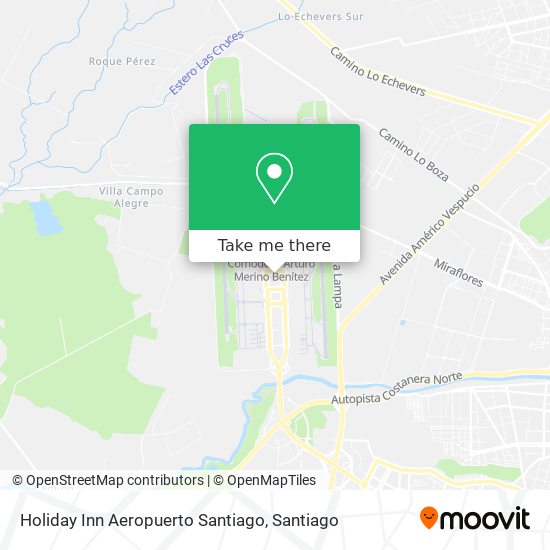 Mapa de Holiday Inn Aeropuerto Santiago