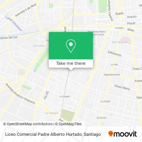 Liceo Comercial Padre Alberto Hurtado map