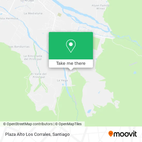 Plaza Alto Los Corrales map
