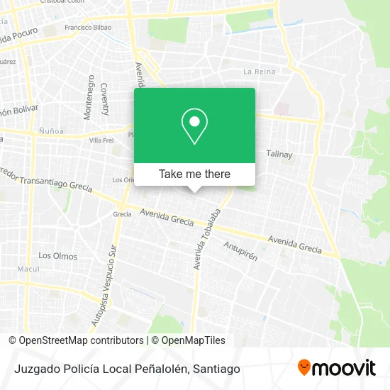 Juzgado Policía Local Peñalolén map