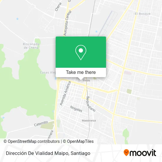 Dirección De Vialidad Maipo map
