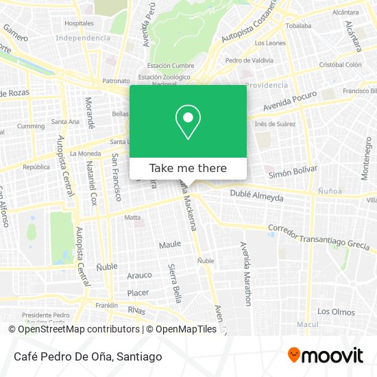 Café Pedro De Oña map