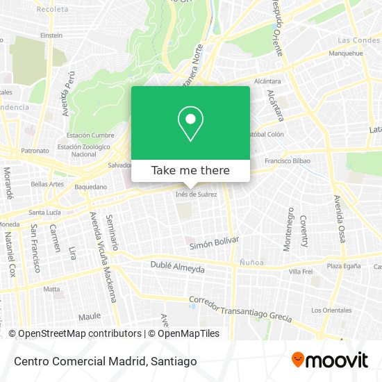 Mapa de Centro Comercial Madrid