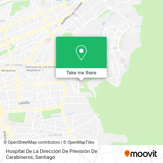 Hospital De La Dirección De Previsión De Carabineros map