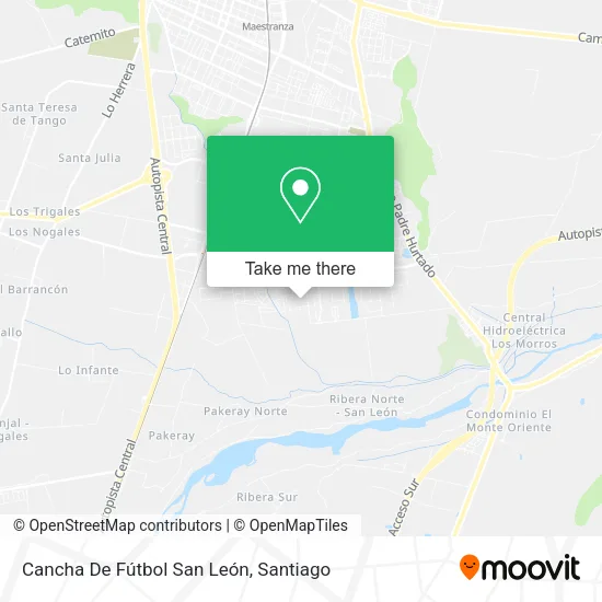 Cancha De Fútbol San León map