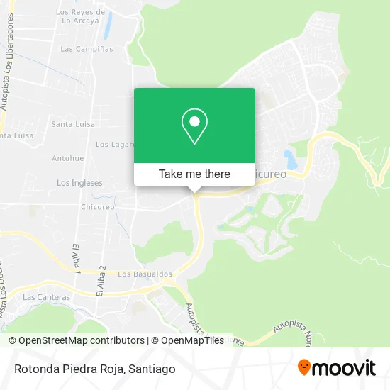 Rotonda Piedra Roja map